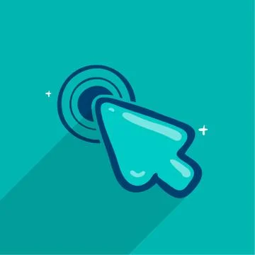 Click on target, cursor Stock Illustration