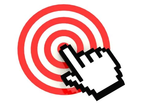 Click on target Stock Illustration