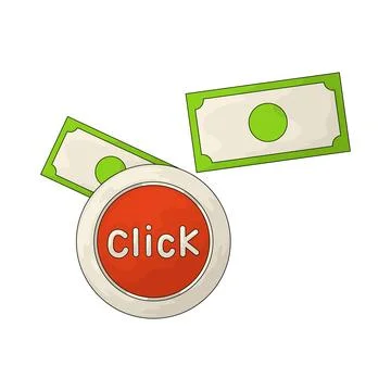 Click-through rate illustration Stock Illustration