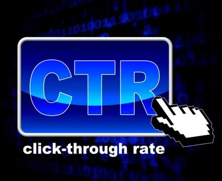 Click through rate representing world wide web and website 스톡 일러스트