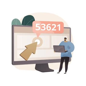 Click tracking abstract concept vector illustration. 스톡 일러스트