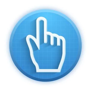 Click ursor icon mouse hand Illustrazione stock