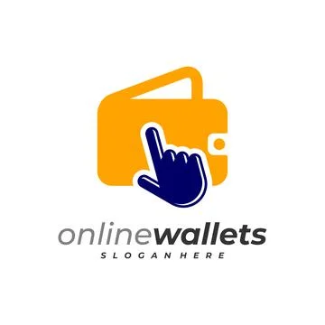 Click Wallets logo design vector template, Creative Wallets logo design conce Stock Illustration