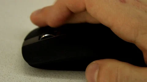 Click on wireless mouse Stock Footage 86414466