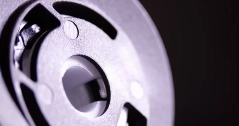 Clickable Adjustable Plastic Mechanism White Black Components Fine Tuning Video stock 321807611