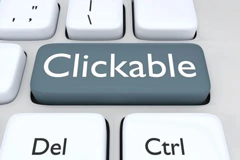 CLICKABLE - computer concept Stock Photos