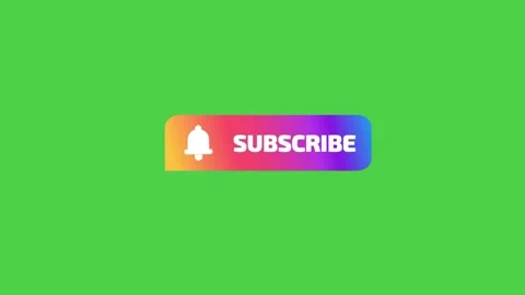 Clickable Subscribe Button Animation on Green Screen Stock Footage 310289575