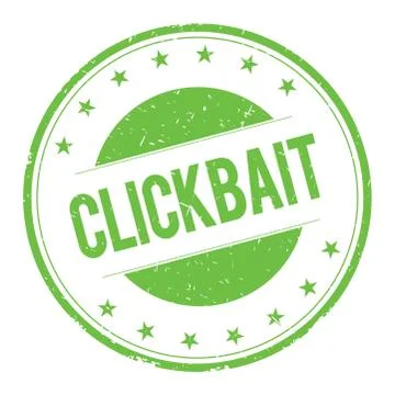 CLICKBAIT stamp sign Stock Illustration