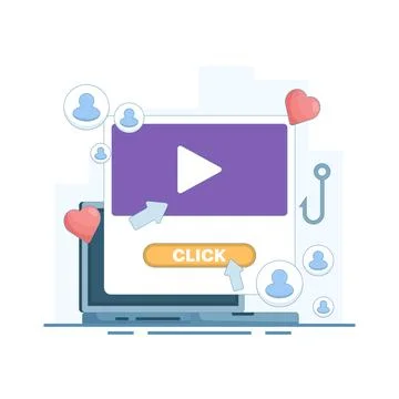 Clickbait title concept Stock Illustration