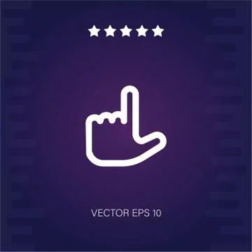 Clicker vector icon Stock Illustration