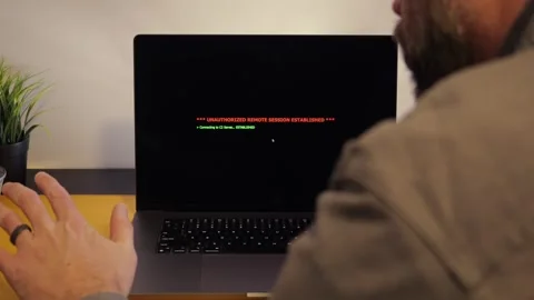 ClickFix BSOD Cyber Attack - Hackers Exploit Users Stock Footage 327933954