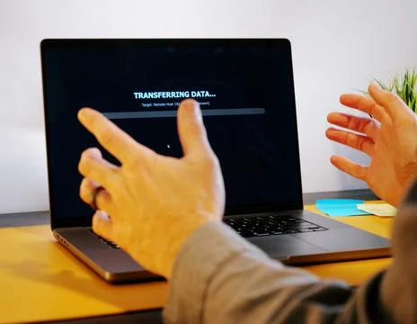 ClickFix BSOD Cyber Attack - Hackers Exploit Users Stock Photos