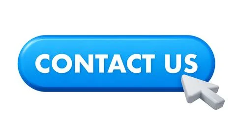 Clicking 3D contact us button website element Stock Illustration
