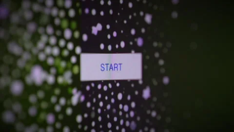 Clicking a blue Start button on a computer. 4 different. Stock Footage 280006228