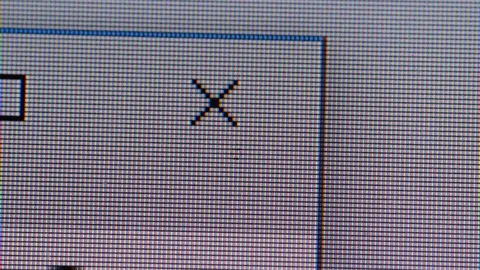 Clicking the closing X button in a computer screen Stock Footage 118859691