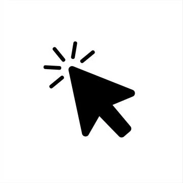Clicking Cursor Icon Illustrazione stock