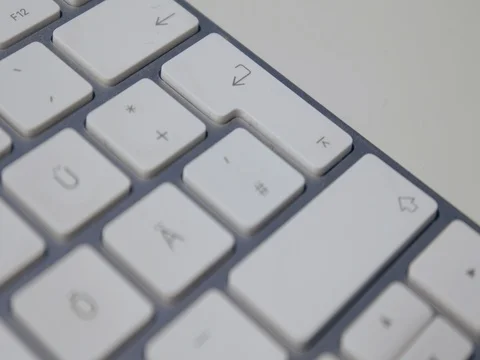 Clicking on the enter button Stock Footage 82300780