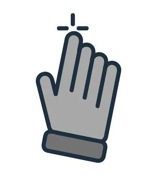 Clicking hand pointer 스톡 일러스트