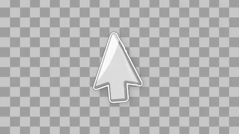 Clicking Mouse Cursor Sticker After Effects stock
