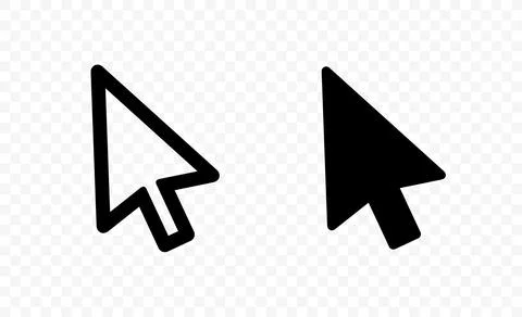 Clicking the mouse cursor vector design Illustrazione stock