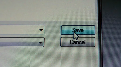 Clicking the Save button | Stock Video | Pond5
