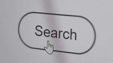 Clicking search button on the computer screen Stock Footage 264157766
