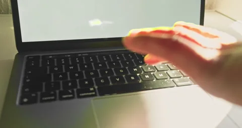 Clicking spacebar on laptop. Stock Footage 319067323