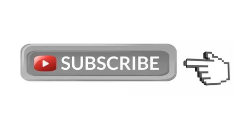 Clicking subscribe button, hand cursor promoting online engagement and channel Stock Illustration