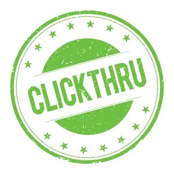 CLICKTHRU stamp sign Stock Illustration