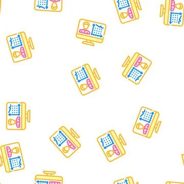 Client activity analysis kyc vector seamless pattern Stock Illustration