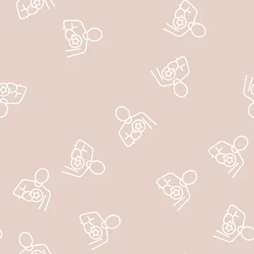 Client bonus line seamless pattern Illustrazione stock