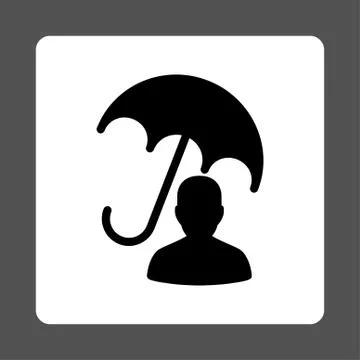 Client Care Rounded Square Button Stock Illustration