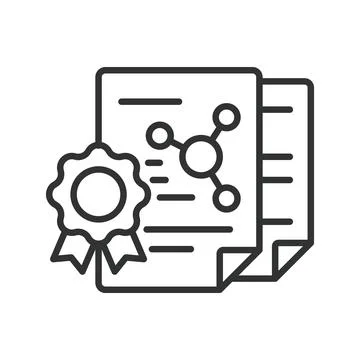 Client certificate mapping, icon in line design. Client certificate mapping, SSL Stock Illustration