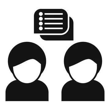 Client chat talk icon simple vector. Customer digital イラスト素材