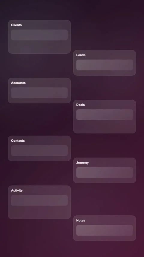 Client Collaboration Portal Premium Gradient SaaS Interface Vertical Animation Stock Footage 345154493