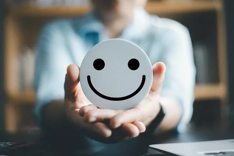 Client Concept Feedback: Emotion Evaluation for Maximum Satisfaction Rating.. Stock Photos