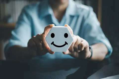 Client Concept Feedback: Emotion Evaluation for Maximum Satisfaction Rating.. Stock Photos