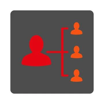 Client Connections Rounded Square Button イラスト素材