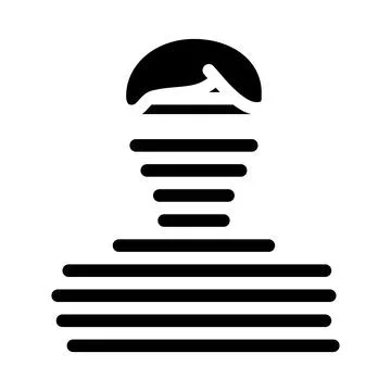 Client digital portrait kyc glyph icon vector illustration Stock Illustration