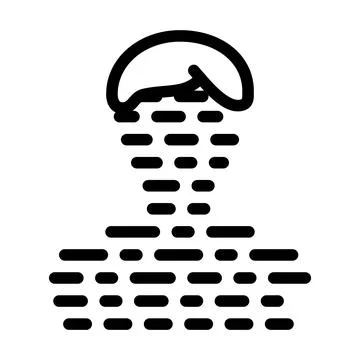 Client digital portrait kyc line icon vector illustration Stock Illustration