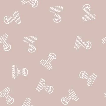 Client digital portrait kyc line vector seamless pattern Stock Illustration