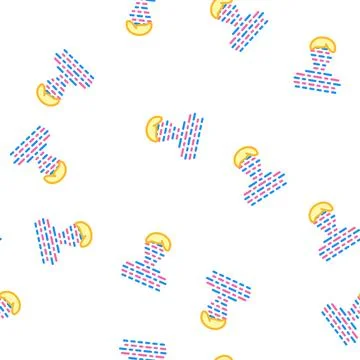 Client digital portrait kyc vector seamless pattern Stock Illustration