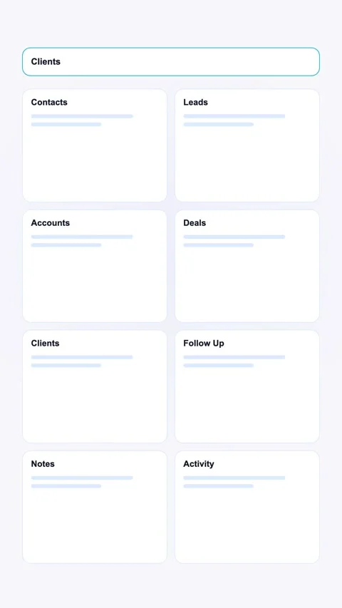 Client Document Center Generic SaaS Interface Vertical Animation Stock Footage 345154202