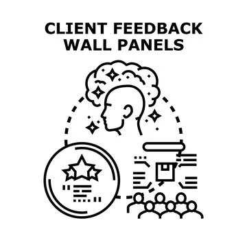 Client feedback concept delivering valuable customer insights Stock Illustration