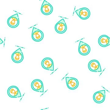 Client geo tag kyc vector seamless pattern Illustrazione stock