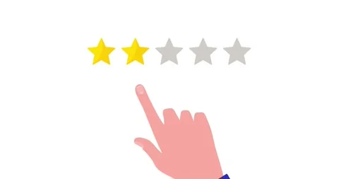 Client gives bad review, two star, negative customer feedback, poor service Video stock 154866046