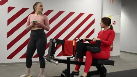 Client ignored during workout session Stock Footage 337114863