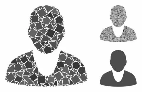 Client Mosaic Icon of Bumpy Parts Stock Illustration