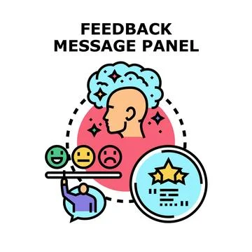 Client opinion evaluation, review, and impression Stock Illustration