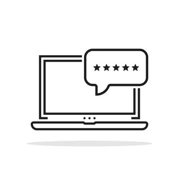 Client or customer with positive feedback Stock Illustration